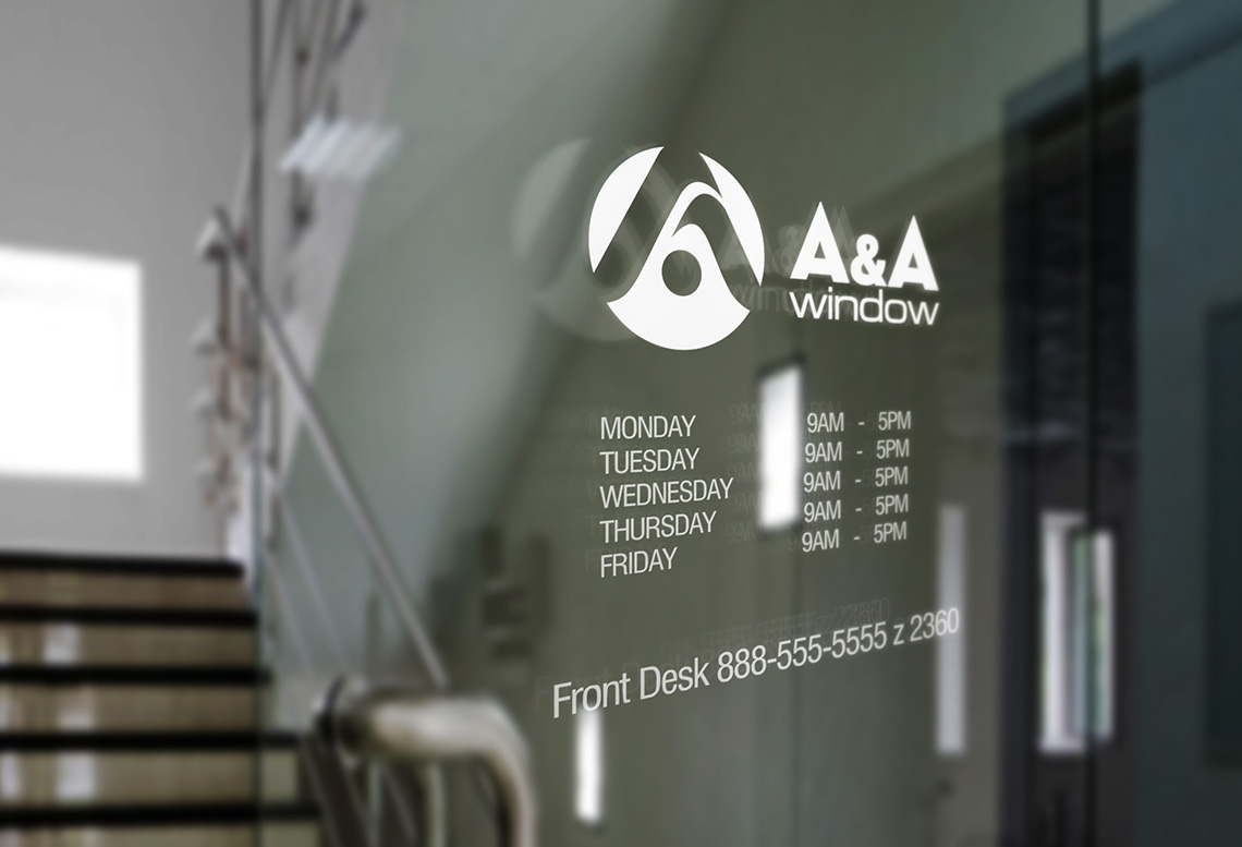 A&A Window - Thiết kế logo nhận diện thương hiệu Công ty Long Hảo